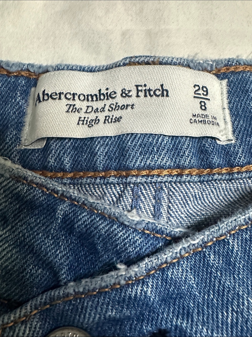 Abercrombie & Fitch High Rise Dad Short Size 29 - Picture 3 of 8